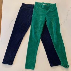 Like new Girls Mini Boden and Hanna Andersson Cord Leggings